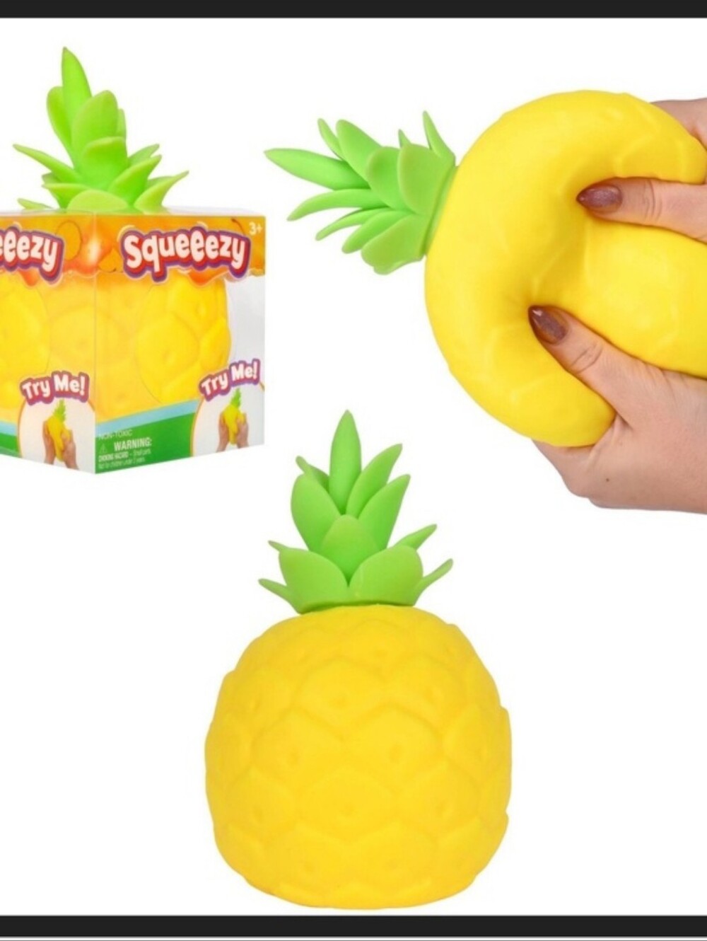 Pineapple Squishy Toy - Yellow & Green